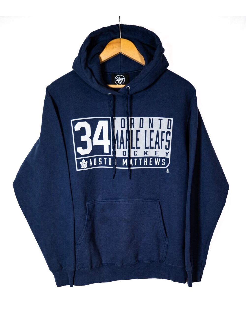 Toronto Maple Leafs Auston Matthews '47 Brand Official NHL Hoodie Sweater Mens M
